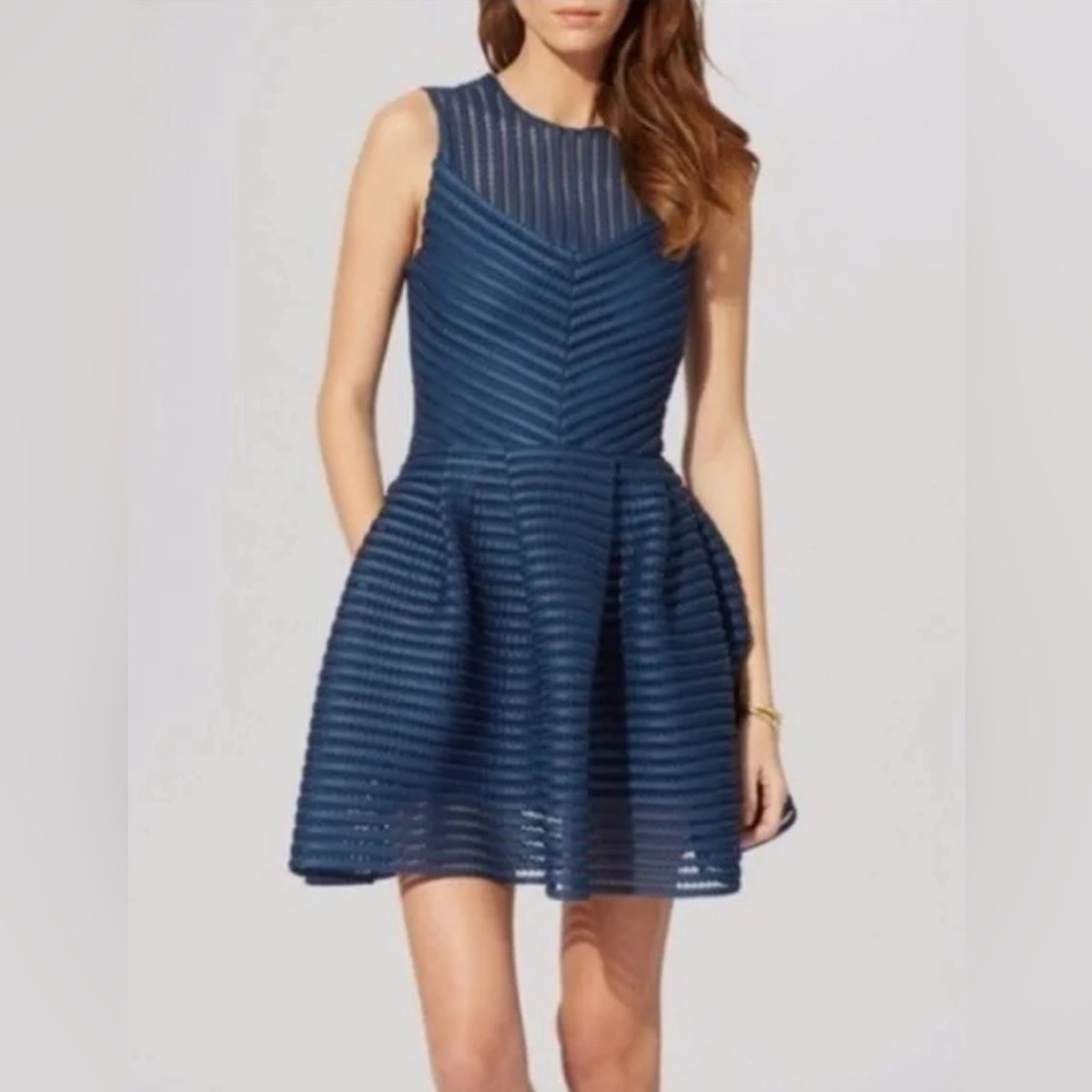 Maje blue dress with pockets